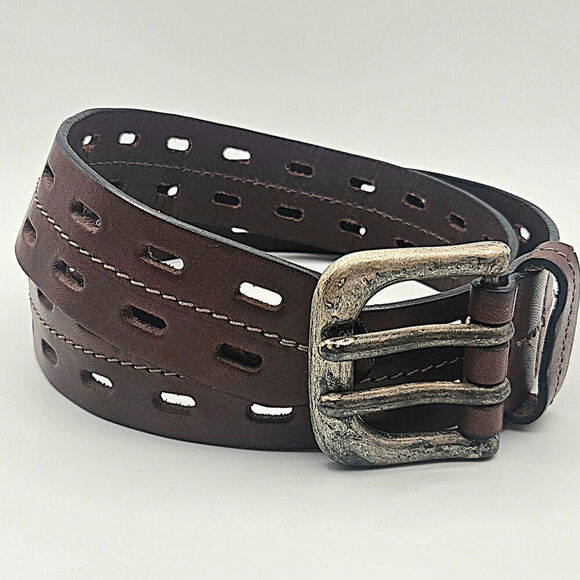 Men's Retreat Blues Genuine Leather Size 32 Belt - Picture 1 of 7